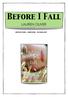 Before I Fall LAUREN OLIVER INSTRUCTIONS - QUESTIONS - VOCABULARY