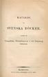 SYENSKA BÖCKER, KATALOG. Evangeliska Församlmgarnas i S:t Petersburg. bibliothek. HELSINGFORS, hörande tili