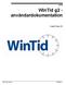 WinTid g2 - användardokumentation