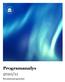 Programanalys 2010/11. Receptarieprogrammet