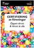 Certifiering av föreningar. Öppen idrott & Idrott åt alla