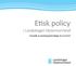 Etisk policy. i Landstinget Västernorrland