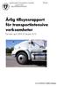 Årlig tillsynsrapport för transportintensiva verksamheter