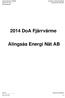 2014 DoA Fjärrvärme. Alingsås Energi Nät AB