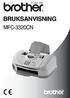 BRUKSANVISNING MFC-3320CN