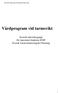 SGF SNIF Vårdprogram Tarmsvikt 2016 Final version Vårdprogram vid tarmsvikt