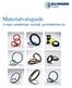 Materialvalsguide. O-ringar, radialtätningar, hydraulik, gummistålbrickor etc.