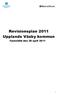 Revisionsplan 2011 Upplands Väsby kommun. Fastställd den 26 april 2011