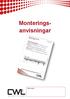 Monteringsanvisningar