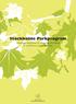 Stockholms Parkprogram Handlingsprogrammet för utveckling och skötsel av Stockholms parker och natur