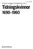 Tidningskvinnor 1690-1960