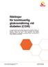 Riktlinjer för kontinuerlig glukosmätning vid diabetes (CGM)