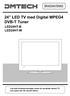 24 LED TV med Digital MPEG4 DVB-T Tuner