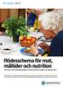 Flödesschema för mat, måltider och nutrition