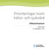 Prioriteringar inom hälso- och sjukvård. Etikseminarium