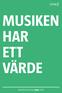 MUSIKEN HAR ETT VÄRDE