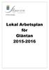 Förskoleavdelningen. Lokal Arbetsplan för Gläntan 2015-2016