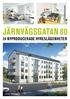 Järnvägsgatan 80. 24 nyproducerade hyreslägenheter. Fasad mot järnvägsgatan