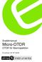 Snabbmanual Micro-OTDR OTDR för fiberinspektion