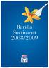 Barilla Sortiment 2008/2009