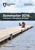 Sommarlov 2016 Aktiviteter i Hässelby & Vällingby