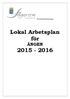 Förskoleavdelningen. Lokal Arbetsplan för ÄNGEN 2015-2016