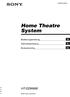 2-898-634-43(1) Home Theatre System. Bedienungsanleitung DE. Gebruiksaanwijzing NL. Bruksanvisning SE HT-DDW890. 2007 Sony Corporation