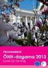 PROGRAMBOK ÖNH-dagarna 2013