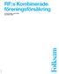 RF:s Kombinerade föreningsförsäkring Försäkringsvillkor 1 januari 2015 Grundvillkor C368:1