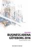 PROGRAM BUSINESS ARENA GÖTEBORG 2016 SVENSKA MÄSSAN 5 APRIL