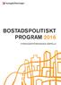 BOSTADSPOLITISKT PROGRAM 2016 HYRESGÄSTFÖRENINGEN JÄRFÄLLA