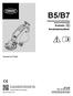 B5/B7 Gångmanövrerad batteridriven golvpoleringsmaskin