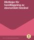 Riktlinjer för handläggning av ekonomiskt bistånd