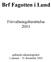 Brf Fagotten i Lund. Förvaltningsberättelse 2001