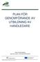 PLAN FÖR GENOMFÖRANDE AV UTBILDNING AV HANDLEDARE