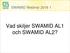 SWAMID Webinar 2016 1. Vad skiljer SWAMID AL1 och SWAMID AL2?