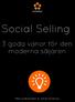 Social Selling. 3 goda vanor för den moderna säljaren. Marcus Bohmelin & Johan Krievins