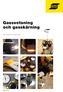 Gassvetsning och gasskärning PRODUKTKATALOG