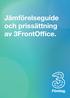 Jämförelseguide och prissättning av 3FrontOffice.