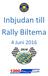 Inbjudan till Rally Biltema