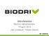 Aktivitetslista BioDriv nätverksmöte, 10 april 2015 Jan Lindstedt, Tomas Ekbom