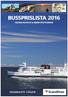 BUSSPRISLISTA 2016 GEDSER-ROSTOCK & RØDBY-PUTTGARDEN