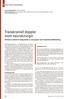 Transkraniell doppler inom neurokirurgin Skonsam metod för diagnostik av vasospasm och subaraknoidalblödning