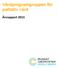 Vårdprogramgruppen för palliativ vård. Årsrapport 2013