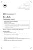 Swedish 2012 PUBLIC EXAMINATION. Continuers Level. Section 1: Listening and Responding (30 marks) Centre Number. Student Number