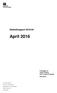 April 2016. Statistikrapport 2016-04. Framtagen av: Johan Fröberg Chef, Analys & statistik 2016-05-31. Svenska Filminstitutet