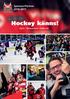 Sponsor/Partner 2016-2017. Hockey känns! Glysis Mötesplatsen i Hudiksvall