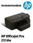 HP Officejet Pro 251dw skrivare. Användarhandbok