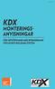 Oktober 2015 KDX MONTERINGS- ANVISNINGAR FÖR VÅTUTRYMMEN MED BYGGKERAMIK VR15 & GR15 ROLLBARA SYSTEM