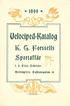 Velociped-Katalog. K. G. Forssells. Sportaffär. f.d. Fritz Schröder. Helsingfors Pabiansgatan 20